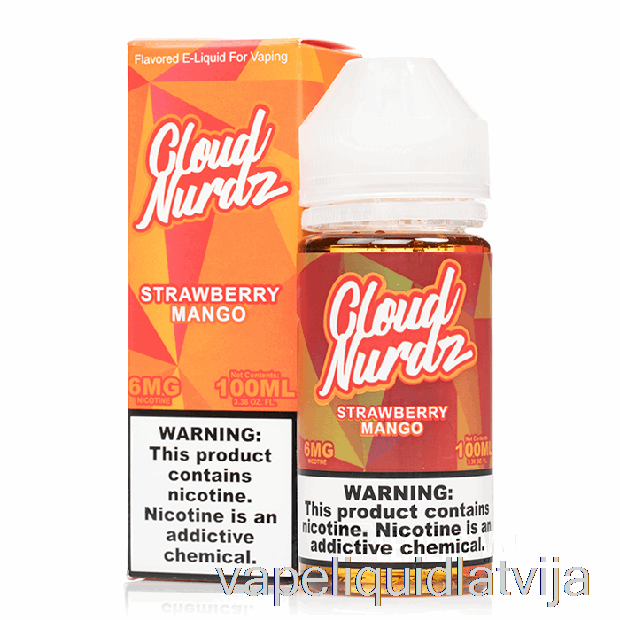 Zemeņu Mango - Mākonis Nurdz - 100ml 6mg Vape šķidrums